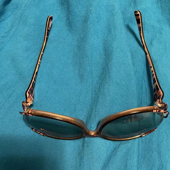 Emilio Pucci Womens Oversized Brown Sunglasses With Gold Accents - Picture 11 of 11